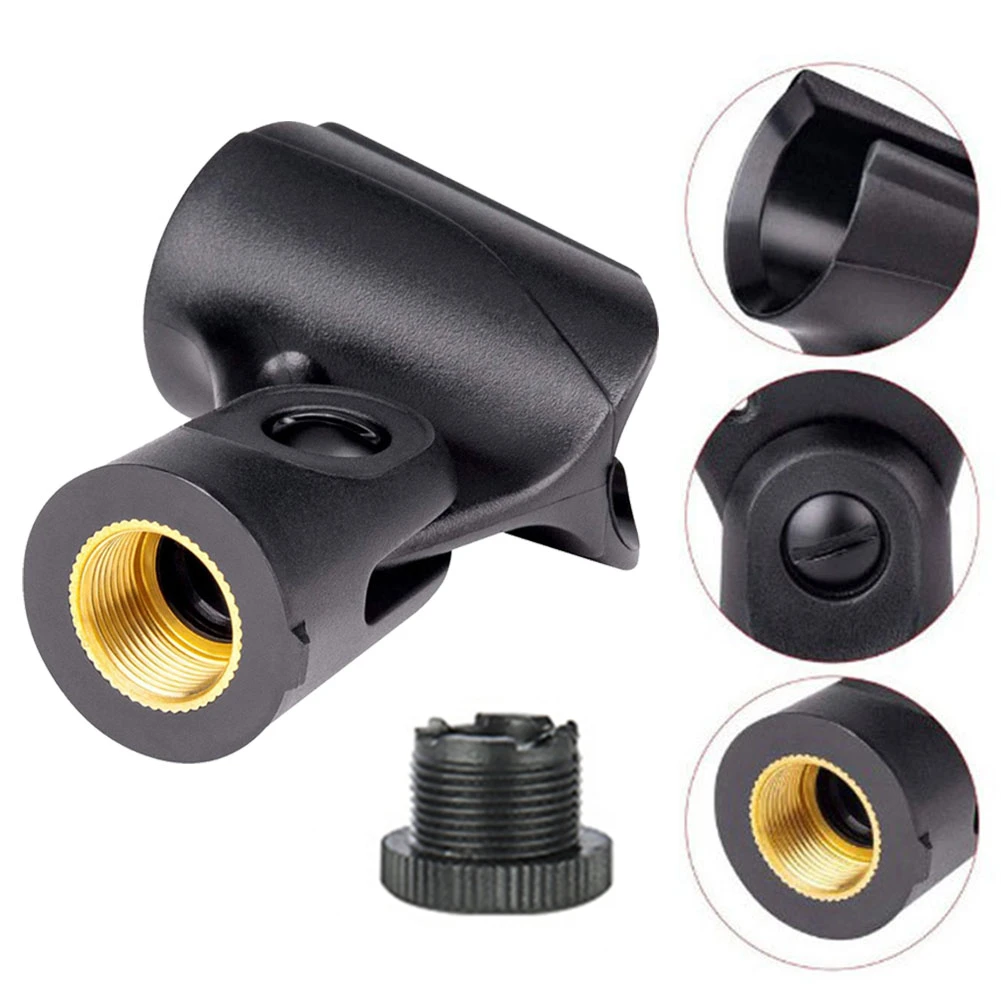 

Universal Microphone Clip Holder Clamp With Adapter Nut For Handheld Mic Stand 6666666666666666666666666666666666666666666666666