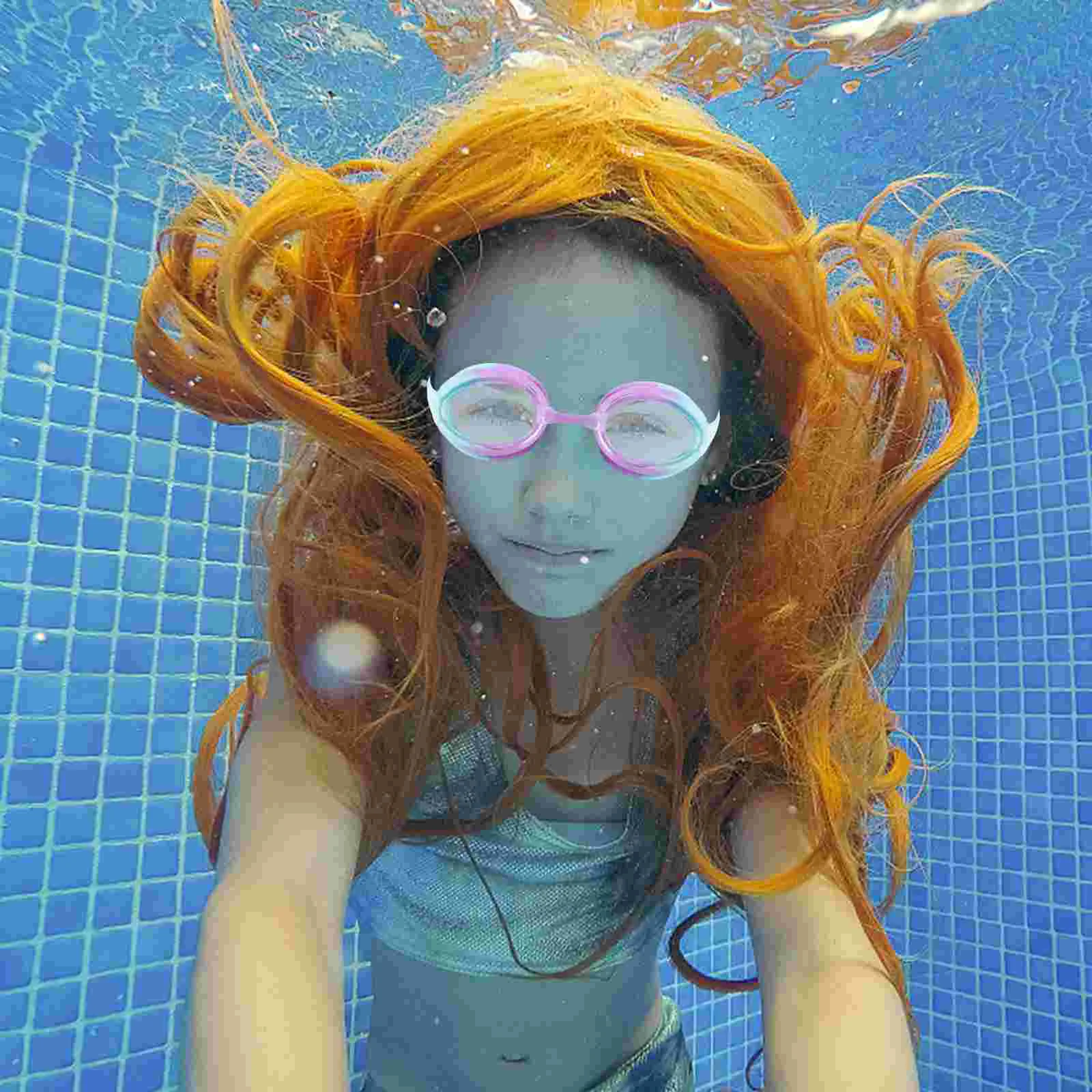 

2 Pairs Equipment Toddler Goggles Swimming Kids Cute Anti-fog PC Child Children