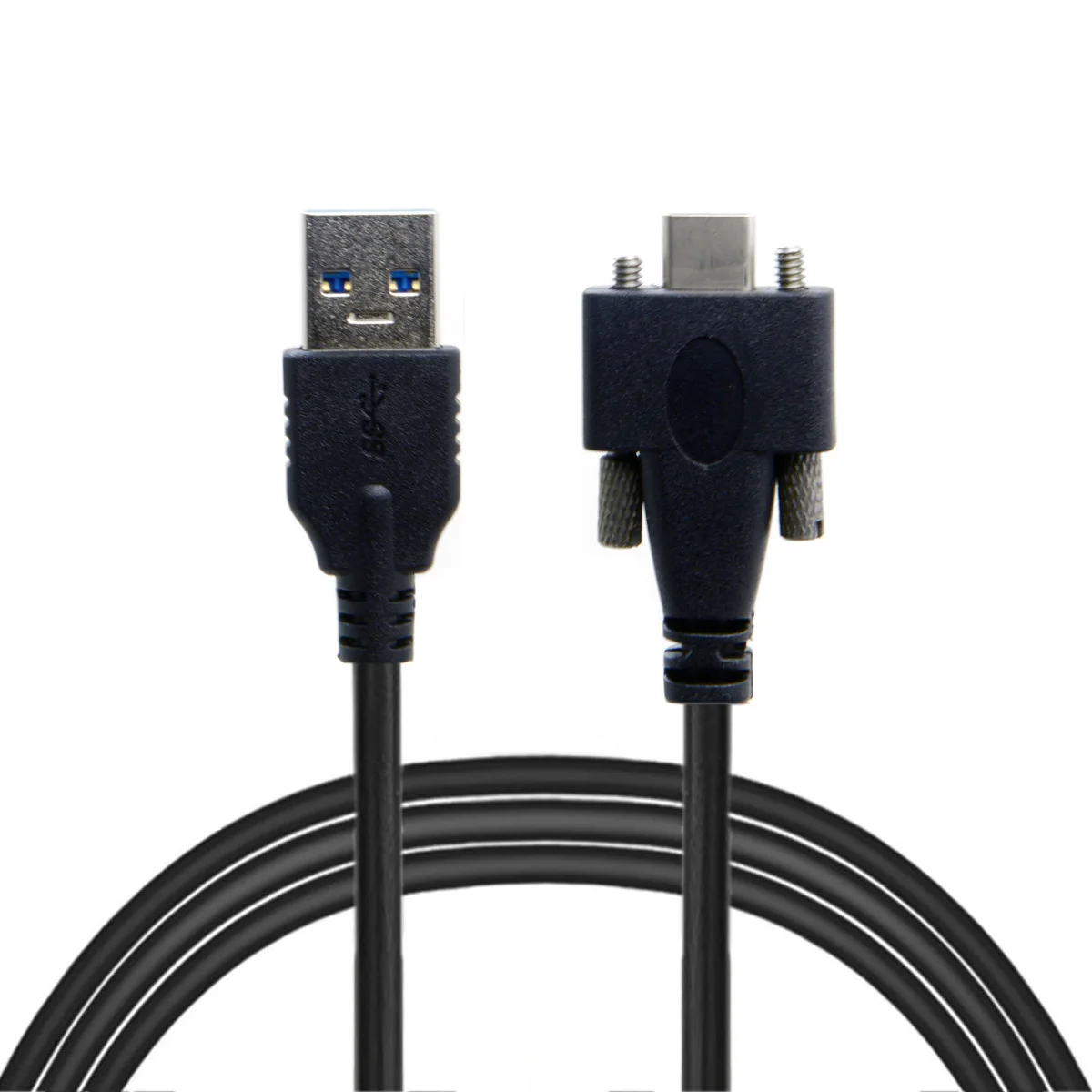 Кабель для передачи данных USB C Type-C с винтовым фиксирующим креплением 5 Гбит/с, промышленный кабель камеры Cameralink для RealSense R200 SR300 D415 D435