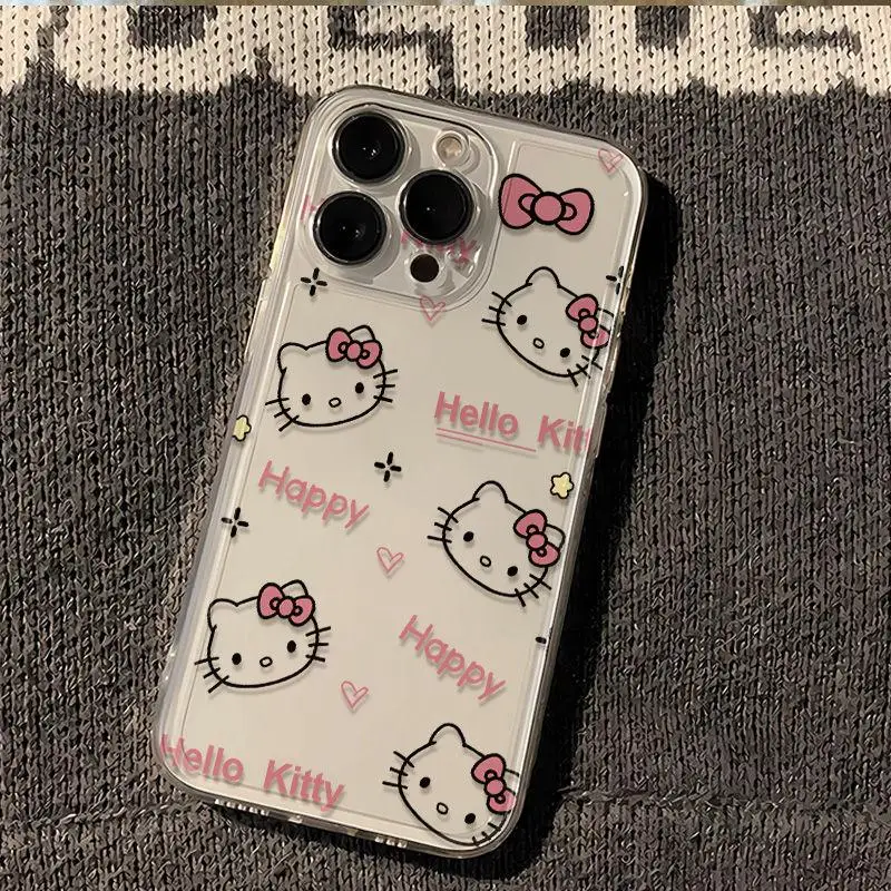 Чехол для телефона Sanrio Ins Hello Kitty Xiaomi Redmi Note 13 Pro 5G 12 4G 12S 13C 12C 10C 11 10 10S 11S 9S 9 8 A2 A1 Plus A3 Y2k