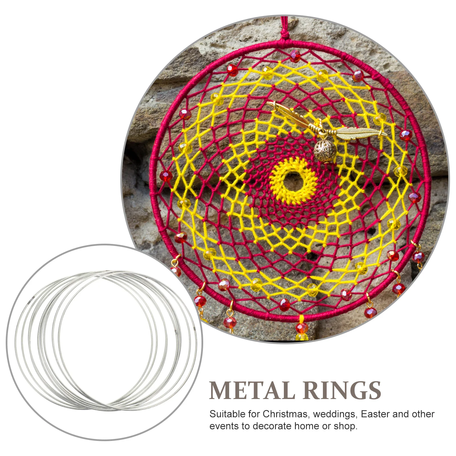 Ремесленные кольца сделай сам металлические украшения Ловец снов