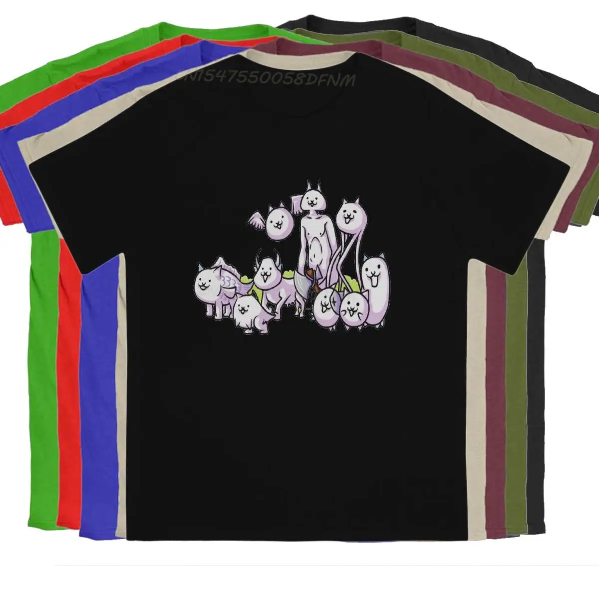 

The Battle Cats Cat Game Male T Shirt Team Custom Men Retro T-shirts Graphic Printed Oversized T-shirt Transfer Printing