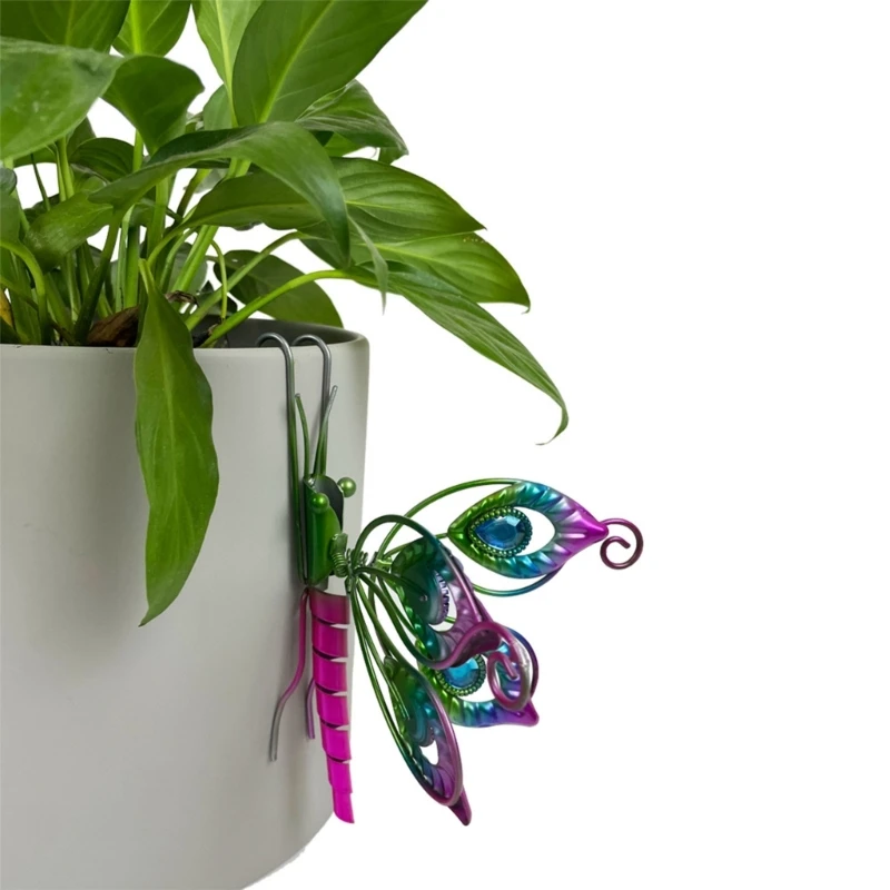 X6HD Бабочки Настенные декоры Цветочные горшки Крытый и открытый для суккулентов