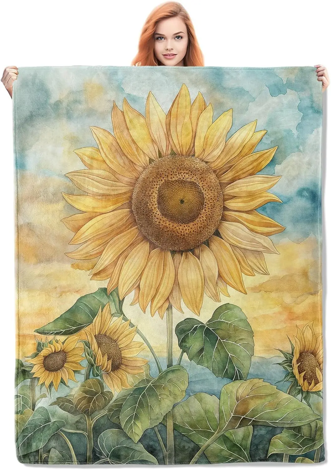 Флисовое одеяло MysticalStyle с изображением волка