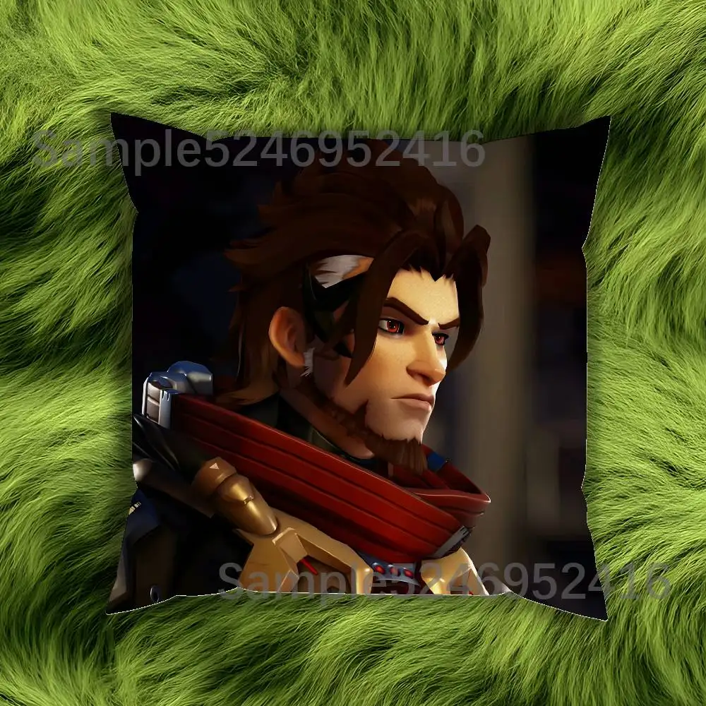 Фото Наволочка E-Emre Sarioglu O-Overwatch из короткого плюша, декоративная, для дивана, подарок, для дома, с двусторонней печатью, подушка №4