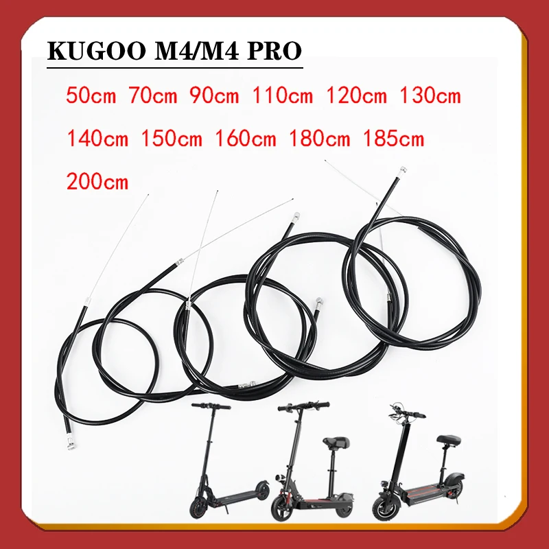 

Universal Brake Cable Length From 50cm to 200cm Stainless Steel with Housing for Electric scooter Cycling Mountain Bike Bicycle