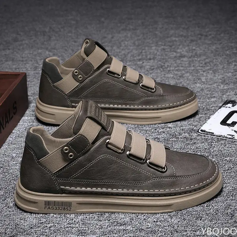 

Летняя трендовая рабочая обувь, кожаные рабочие туфли без шнуровки, Повседневная Рабочая страховка, кожаная обувь, Мужская Дизайнерская обувь