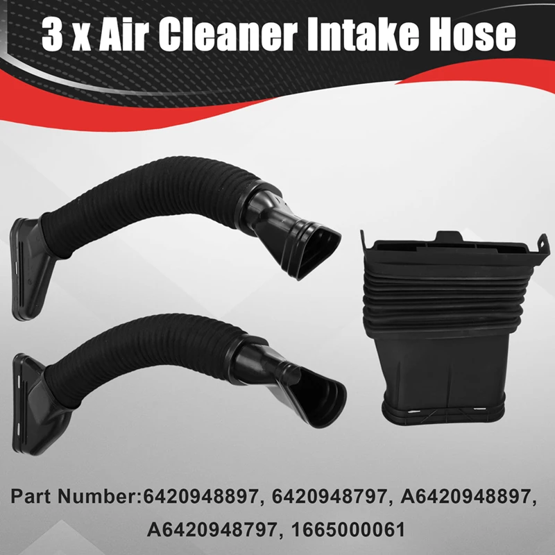 AU04 -3Pcs/Set Car ENGINE AIR INTAKE HOSE TUBE DUCT For MERCEDES X166 W166 6420948897