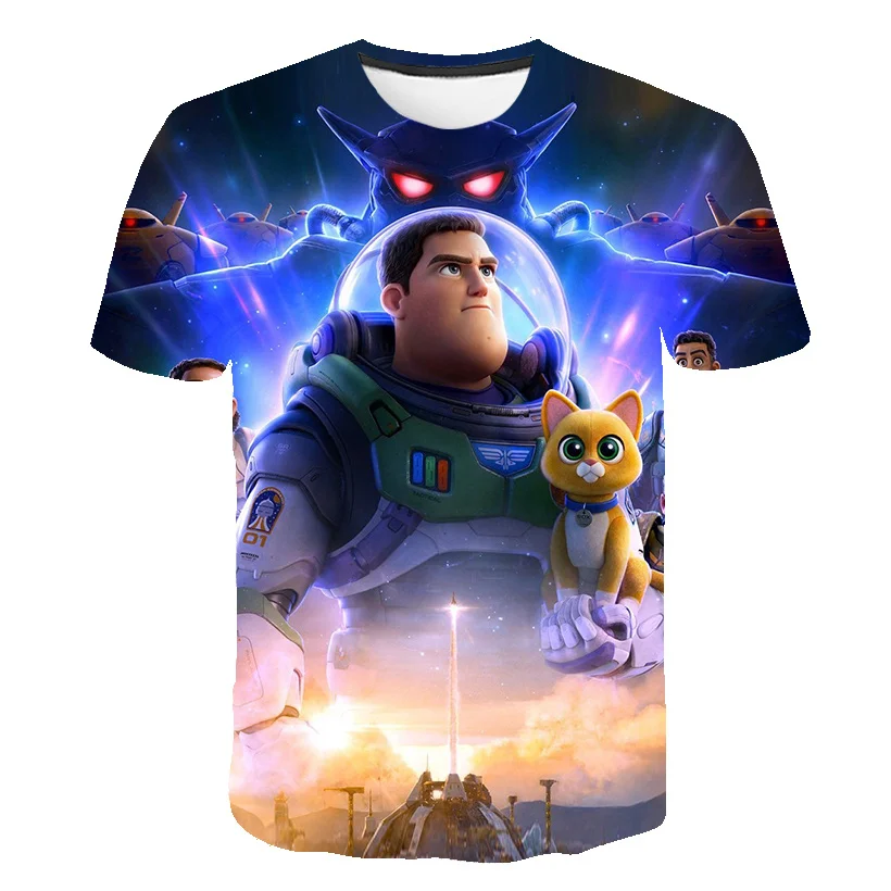 

Новинка, детская одежда Buzz lightyear, футболки, футболки Disney, Детские Мультяшные кавайные модные аниме топы, наряды для мальчиков и девочек, футб...