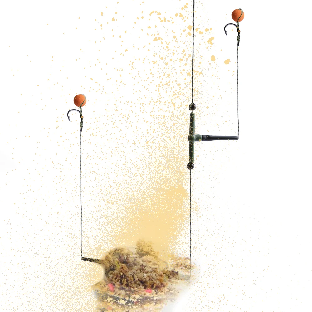 Фидерный крючок из высокоуглеродистой стали Fish KING 60-100 г