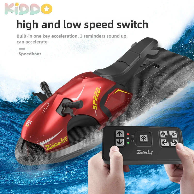 

RC Boat Speedboat High Speed Ship Palm Boat Remote Controlled 2.4G Mini Summer Double Motors Toys Models Children's Day Gifts