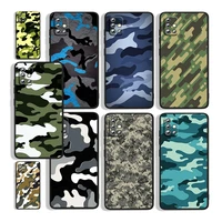 camouflage pattern for samsung a73 a72 a71 a53 a52 a51 a41 a33 a32 a31 a22 a21s a13 a12 a03s a02 5g black phone case