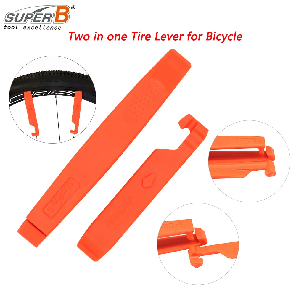 

SUPERB Tire Lever for MTB Road Bicycle 2-in-1 Portable Ultralight Crowbar Bike Tire Remove Tool Bicycle Repairing Parts