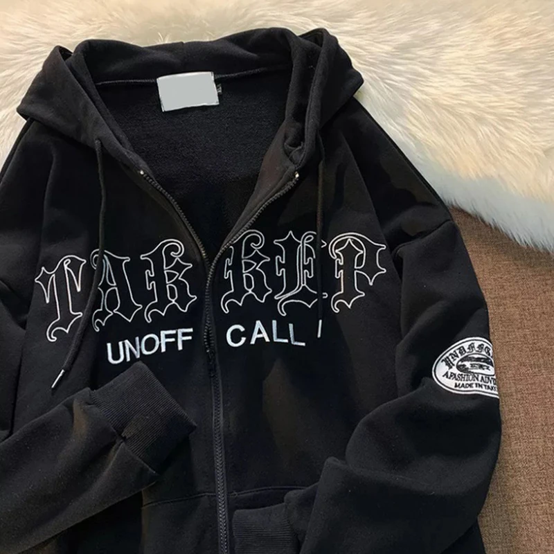 

All new lovers y2k style retro fashion sweatshirt casual sweater hoodie versatile Harajuku Goth Grunge Oversized Sweatshirts