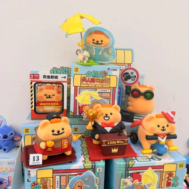 Фото Оригинальная коллекционная фигурка TOPTOY BearisBug Brobdingnagian Adventure Series: милый медведь-насекомое, игрушка для декора стола, подарок на день рождения для девочек №1