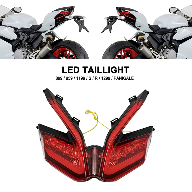 

For DUCATI 899 959 1199/S/R 1299 Panigale 1199R Motorcycle Accessories Integrated Tail Brake Light Turn Signal LED Taillight
