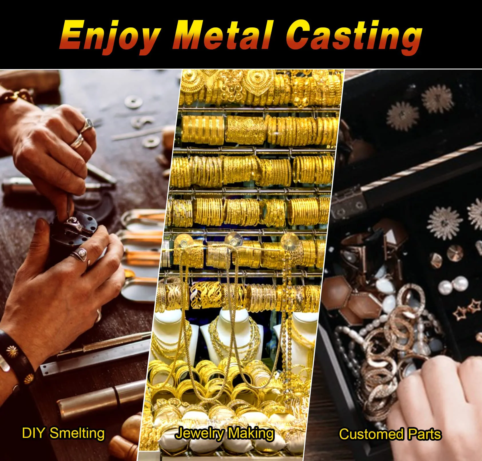 Электрическая плавильная печь 110 В/220 В 1400 Вт с 2 тигналами для литейной печи