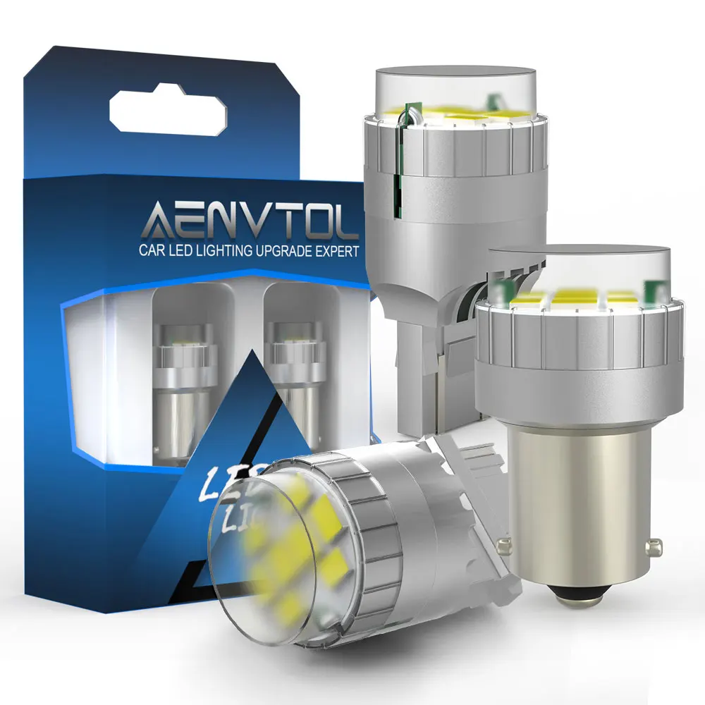 

Светодиодсветодиодный лампа AENVTOL 2x1156 P21W 7443 W21/5 W T15 W16W для Astra J H K Corsa D Vectra C Insignia A Zafira B Mokka, дневная лампа заднего хода