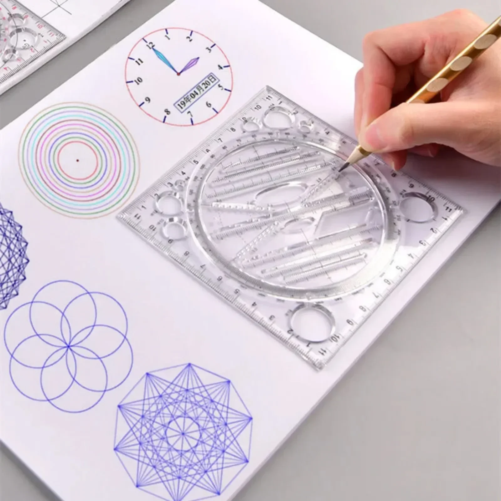 

Многофункциональный вращающийся шаблон для рисования MOONBIFFY