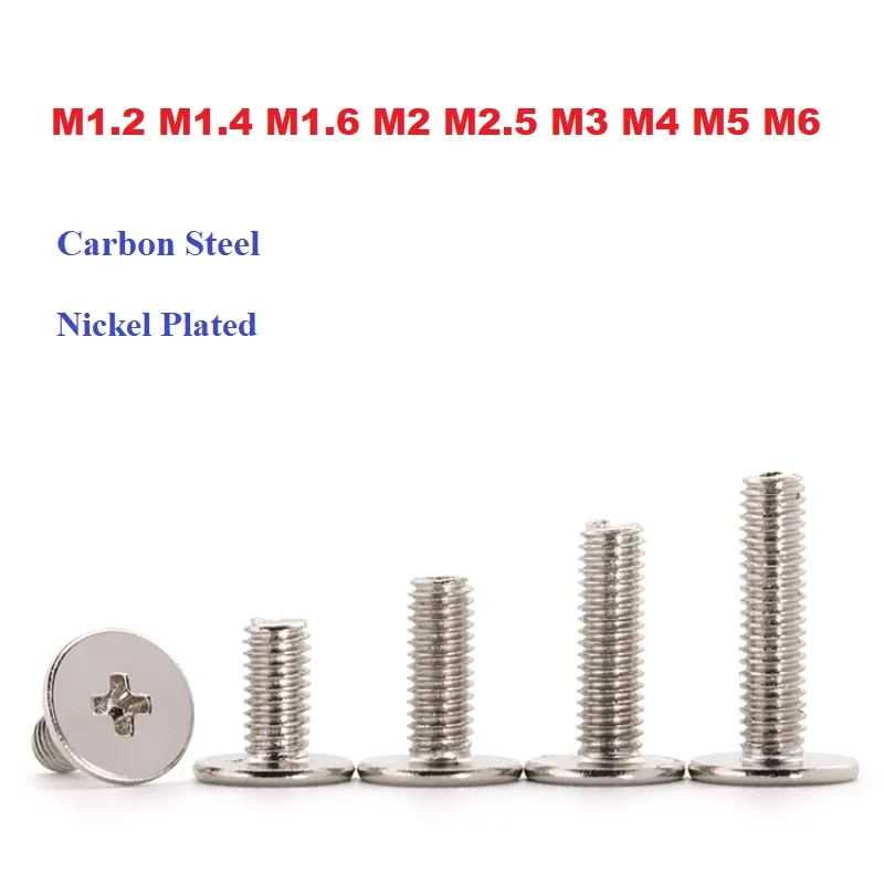 

Ультратонкие никелированные винты для ноутбука M1.2-M6