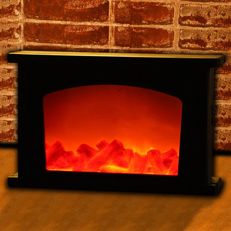 

Fireplace Light Decorative Fireplace Simulated Flame Effect Flameless Light Courtyard Room Tabletop Festival Decor Gift
