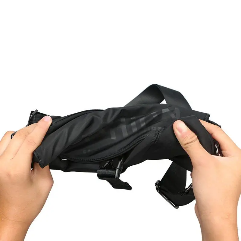 Waterproof Men's Fashion Shoulder Bag Nylon Solid Color Messenger Bag Phone Bag Men and Women Universal Casual Crossbody Bag