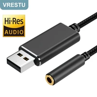 usb a to 3 5mm female audio adapter usb external sound card with 3 5 jack headphone microphone for ps5 4 pc laptop headphone aux