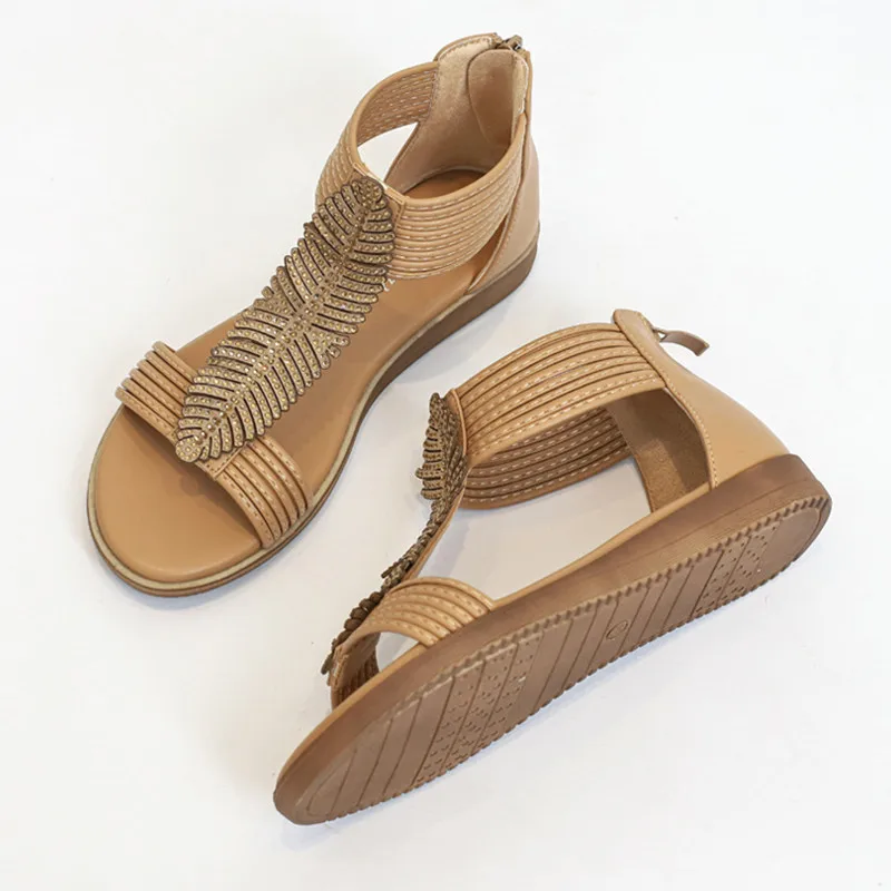 Босоножки женские классические сандалии на танкетке 3 см с открытым носком в