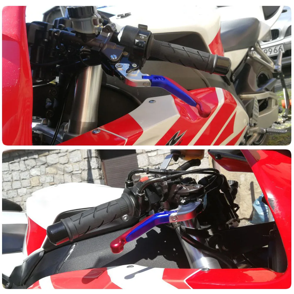 Фото Для мотоциклов Ducati 750 900 1000 SS 748 996 998 S R ST4 ST3 GT1000: Отличные регулируемые рычаги тормоза и сцепления с ЧПУ №2