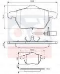 

986495241-для brake BALATA ON 05 a6-a8 --