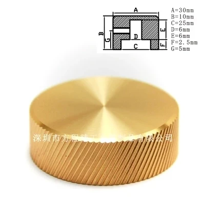 

Алюминиевые ручки потенциометров 30*10*6 мм