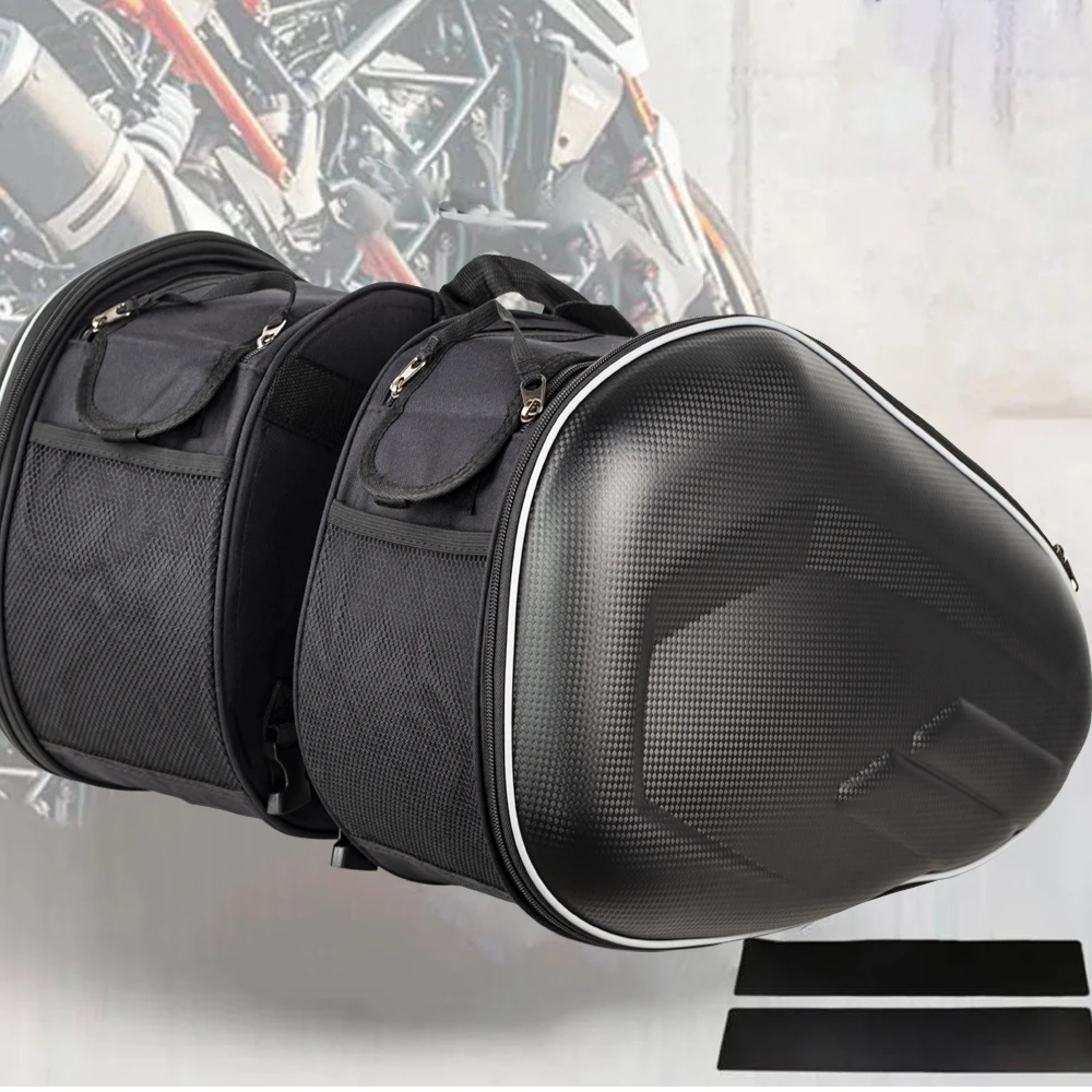 Универсальные Мотоциклетные Седельные Сумки 36L-58L Расширяемые Водонепроницаемые