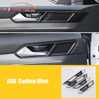 abs carbon fiber for volkswagen vw passat b8 arteon cc car door interior handle frame cover trim auto styling accessories