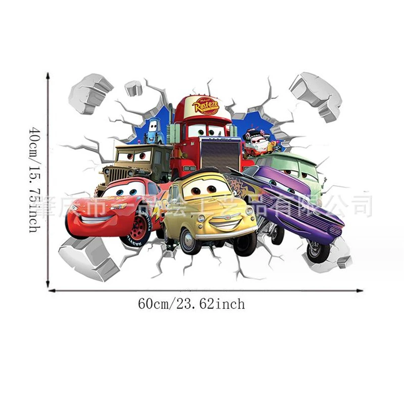 

3D наклейки на стену Potdemiel McQueen