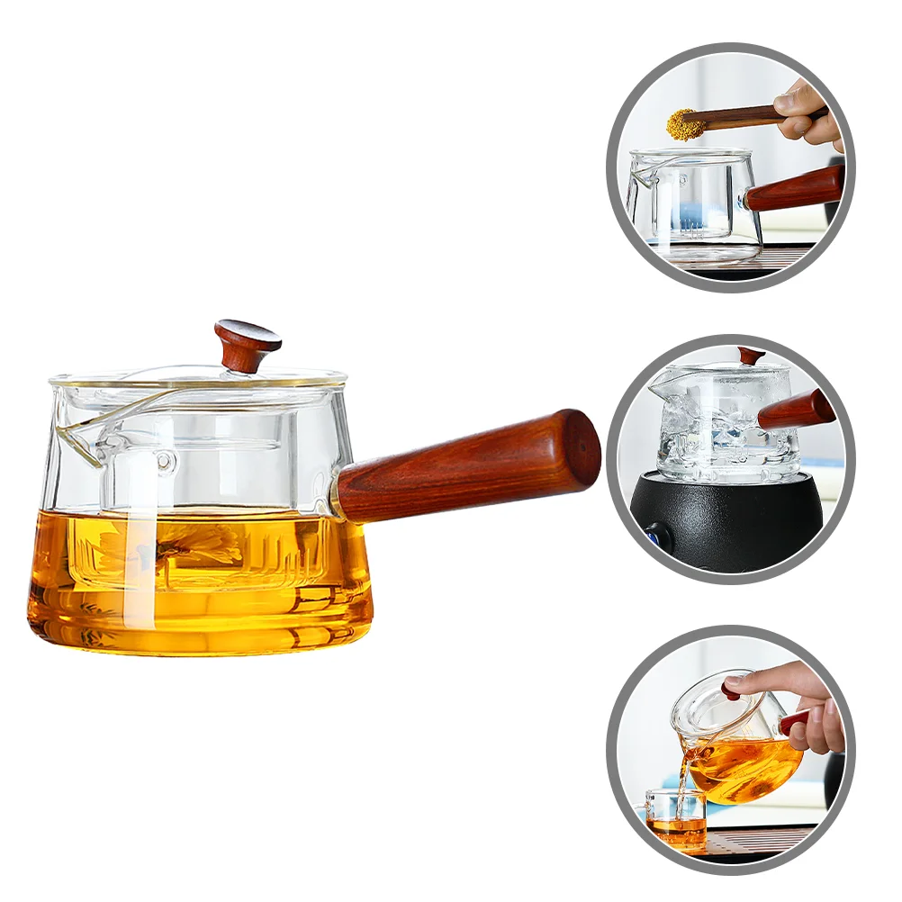 

Tea Teapot Kettlepot Infuserloose Transparent Stovetop Maker Water Coffee Clear Hot Containerstove Blooming Accessory