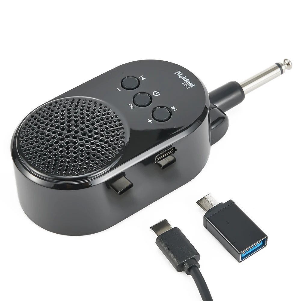 

Mini Amplifie Mini Guitar AMP 4hours 6.35mm Plug Black For Electric Guitar Bass Guitar AMP Lithium Ion Battery