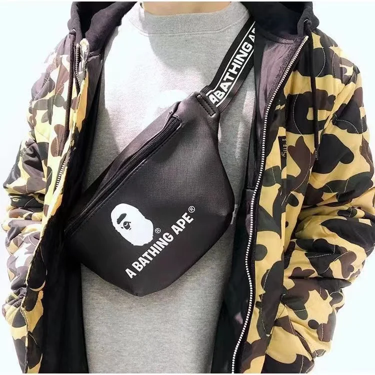 2023 New Trend Bape Backpack Crossbody Travel Shopping Campus High Street HipHop Outdoor Mountain Climbing Cycling  Shoulder Bag