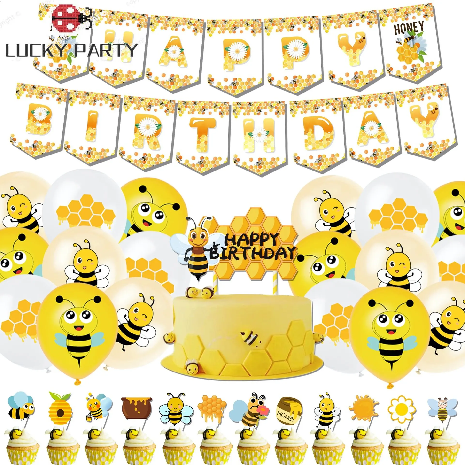 

Желтая модель, искусственная пчела, тема, пол, раскрываемая детская вечеринка, товары для вечеринки, украшение на день рождения, свадьбу веч...