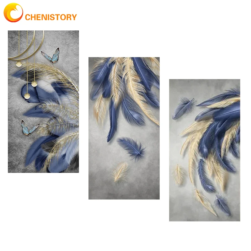 

Картина для раскрашивания маслом по номерам CHENISTORY, 60x120 см