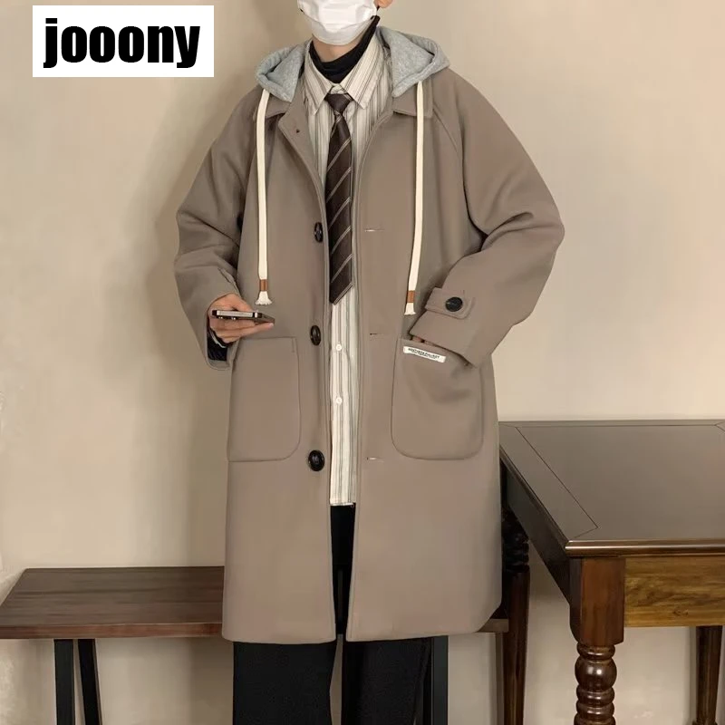 Мужская мода мужские пальто повседневные куртки с капюшоном верхняя одежда