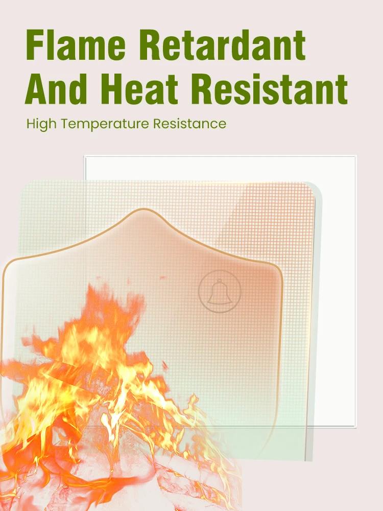 LOGEN стандарт ЕС переключатель дверного звонка стеклянная панель настенный