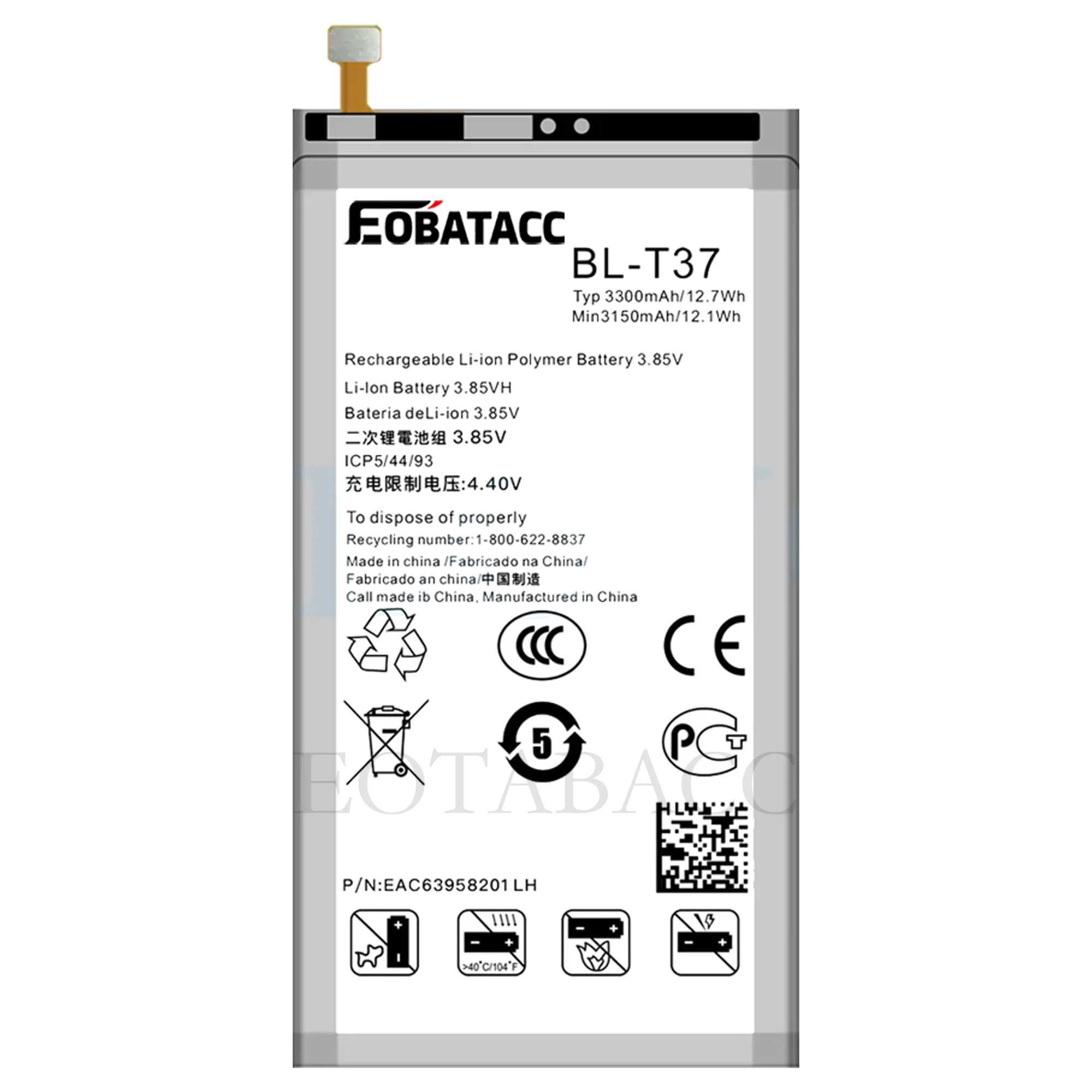 Фото BL-T41 BL-T42 BL-T44 BL-T46 Аккумулятор для LG G8 ThinQ/G820 V50/ThinQ/V50S/G8X Stylo 5/K50/Q60/K40S/X6-2019/V60 ThinQ Аккумуляторы №2