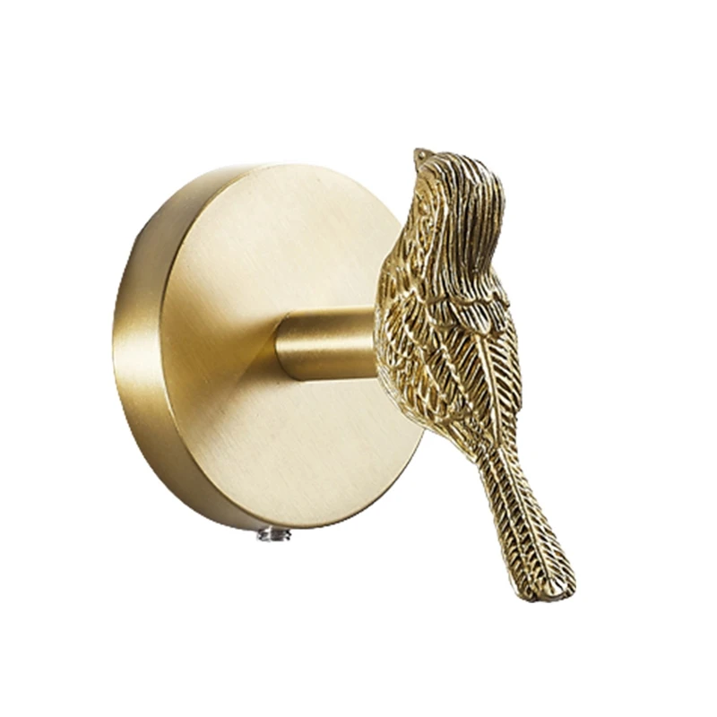 

Best Brass Gold Animal Hook Solid Brass Coat Hook Door Back Hook Bathroom Kitchen Hooks Towel Rack
