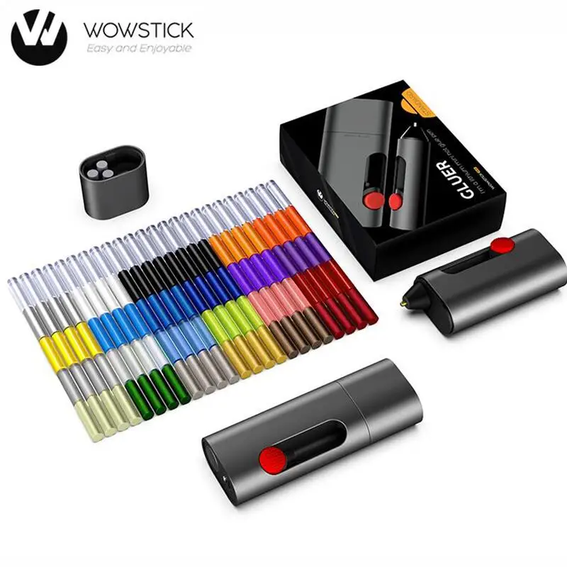 

Wowstick Cordless Electric Hot Melt Glue Pen Gluer 2000mAh Type-C Rechargeable Wireless DIY Art Craft Glue Pen