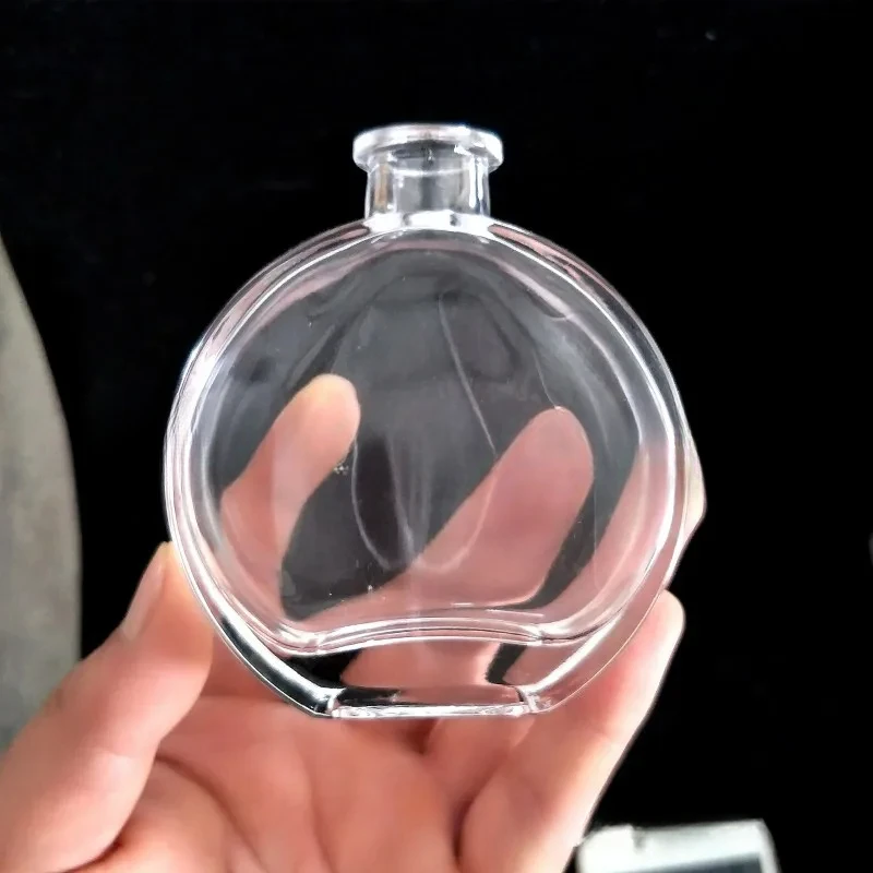 100 мл флакон для духов сплюснутый круглый байонет стеклянный ароматерапии