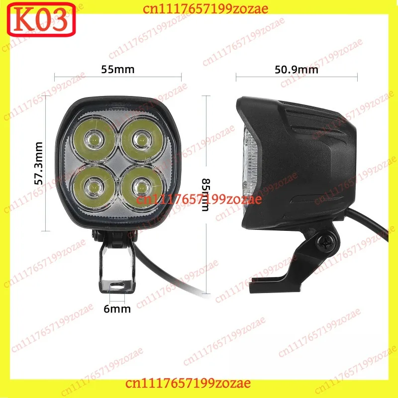 Фото Передняя светодиодная фара k3, совместимая с электросамокатом Kukirin G2 Pro 2024 года выпуска, запасные части. №2