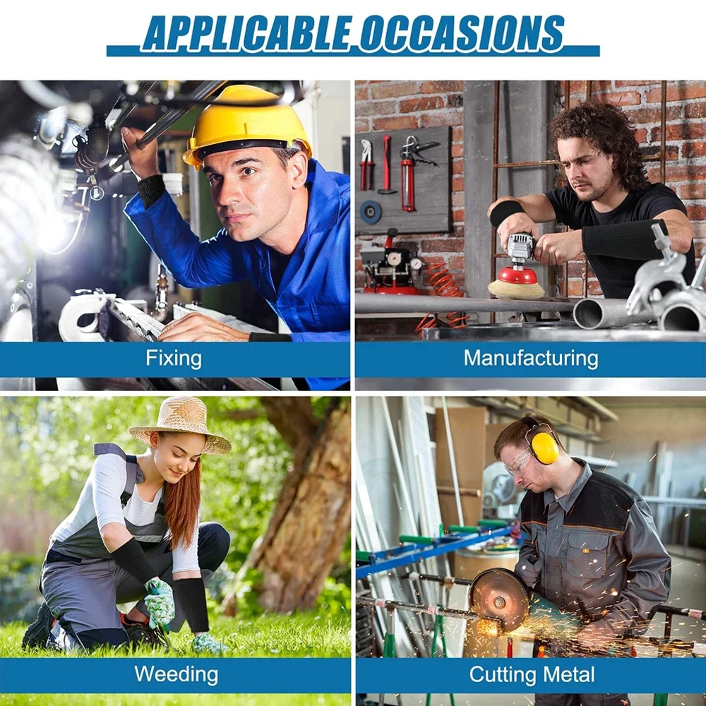 1 пара защита от порезов жаропрочные защитные рукава для предплечья