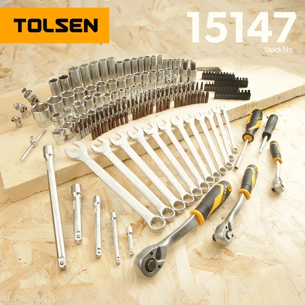 TOLSEN 15147 Профессиональный 216 шт. в коробке детский комбинированный гаечный ключ