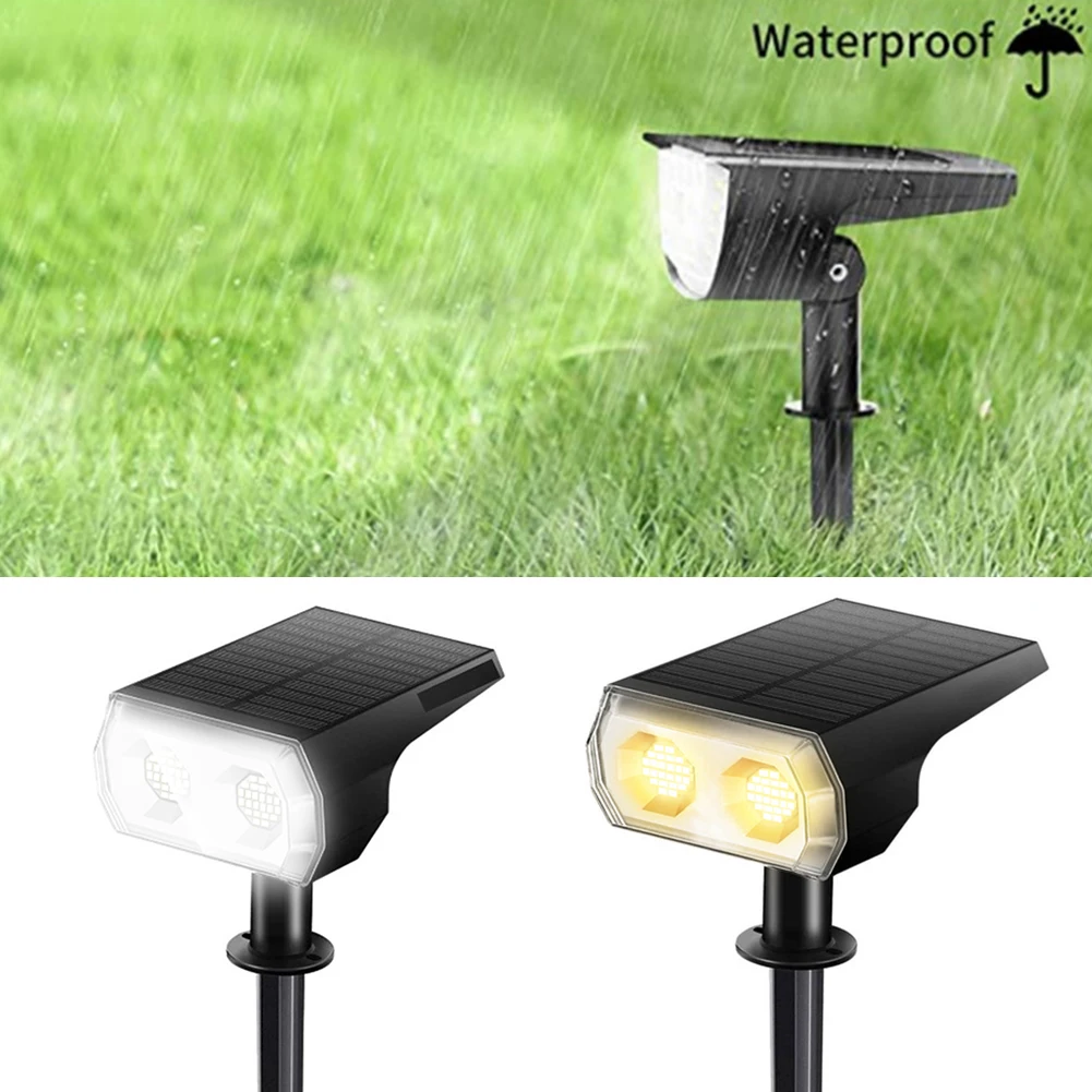 

Wall Mounted Solar Garden Light With Ground Stake Outdoor Wireless Waterproof 48 Leds Spot Light For Landscape Yard Patio Lawn