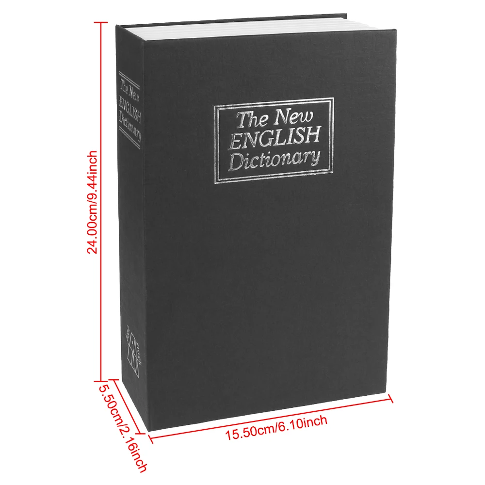 Ящик для ключей с замком ювелирных изделий шкафчик словарь книга наличные